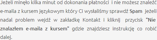 Odbiór Zakupionego Kursu Szkolenia Językowe Marki